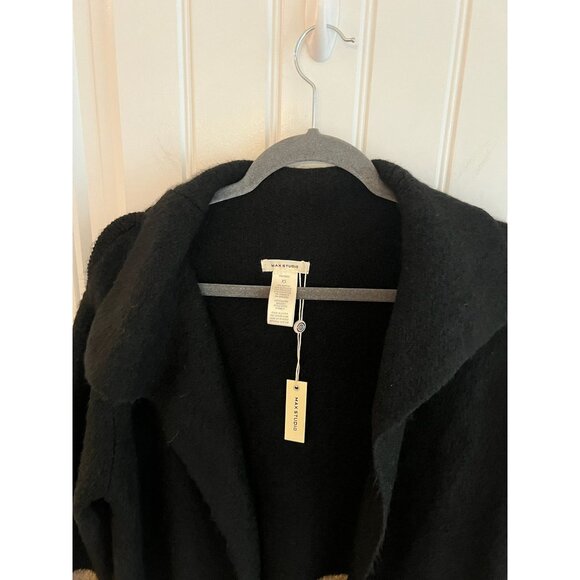 Max Studio Women's Color Block Long Sleeve Cardigan Sweater‎ Size XS NWT - Picture 2 of 4